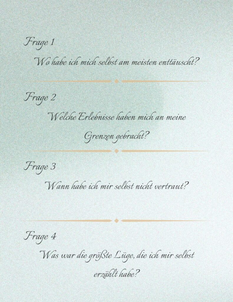 Journal Jahresjournal Reflexionsfragen Enttäuschung Grenzen Vertrauen Lüge Einsamkeit Liebe Bedürftigkeit Verbundenheit Jahresende Verantwortung Lösungen Menschen